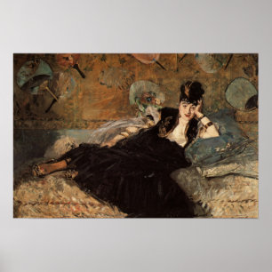 Póster Mulher com fãs