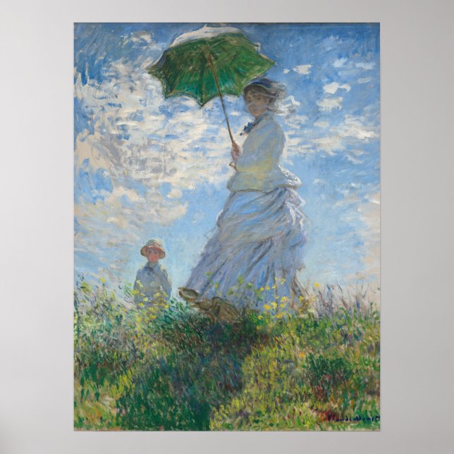 Poster Mulher com Guarda-Sol (Frente)
