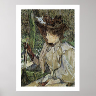 Póster Mulher com Luvas (Honorine Platzer)
