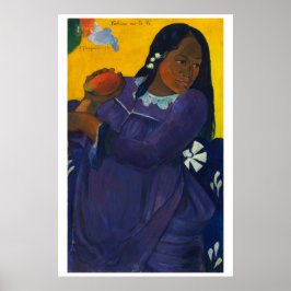 Poster Mulher com manga - Gauguin, 1892