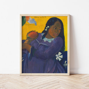 Poster Mulher com Mango   Paul Gauguin