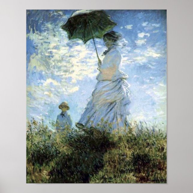 Poster Mulher com Parasol (Frente)
