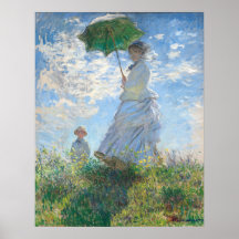 Mulher com Parasol - Claude Monet Fine Art