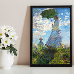 Poster Mulher com Parasol - Madame Monet e seu filho<br><div class="desc">No seu mais puro, o impressionismo foi sintonizado com a pintura paisagística, um assunto que Monet favoreceu. Na Mulher com Parasol - Madame Monet e Seu Filho, sua habilidade como pintor de figura é igualmente evidente. O artista pretendia que a obra transmitisse a sensação de uma preferencialmente casual de família...</div>