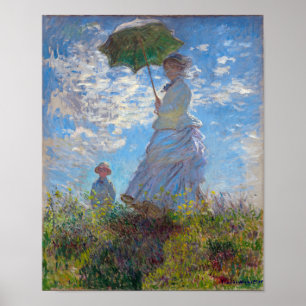 Poster Mulher com Parasol, Monet