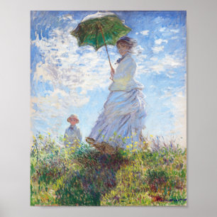 Poster Mulher com Parasol por Claude Monet