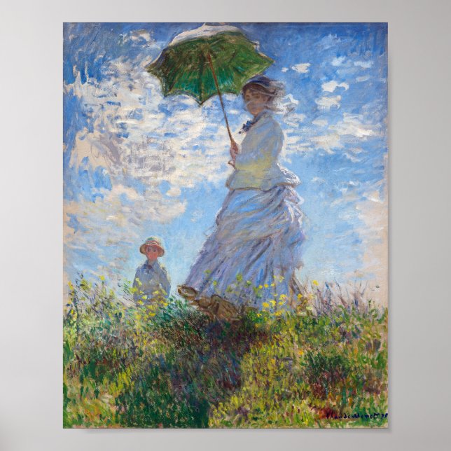 Poster Mulher com um Guarda-Sol | Monet | (Frente)