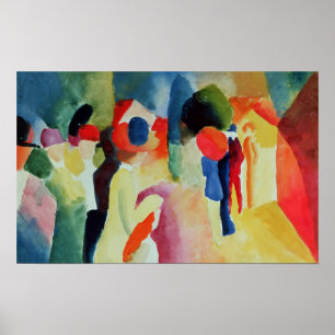 Póster Mulher com uma jaqueta amarela, 1913