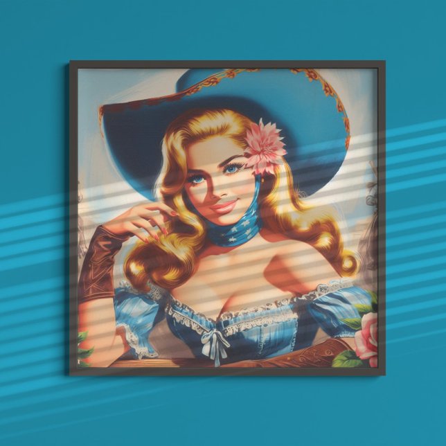 Poster Mulher Country Antiga (Criador carregado)