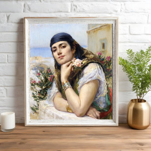 Poster Mulher de Argel, Arthur Bridgman