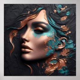 Poster Mulher de Cobre - Criação de IA