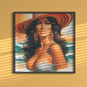 Poster Mulher de Verão dos Anos 70