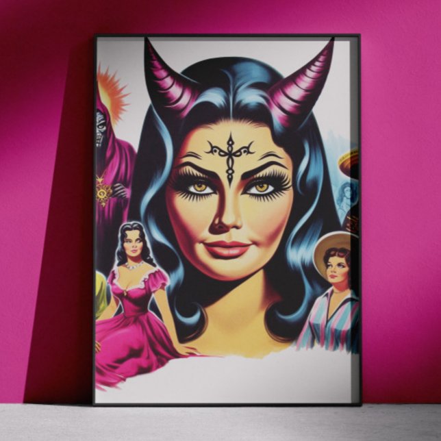 Poster Mulher Diaba Antiga (Criador carregado)