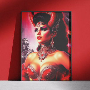 Poster Mulher Diabólica Vintage