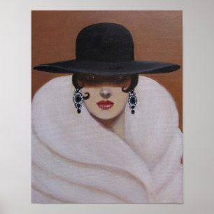 PÓSTER MULHER DO ART DECO