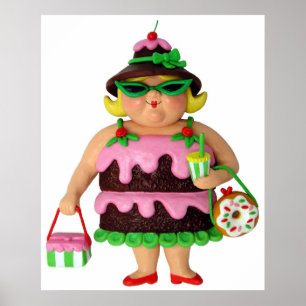 Póster Mulher do bolo