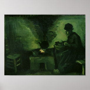Póster Mulher do camponês de Vincent van Gogh pela