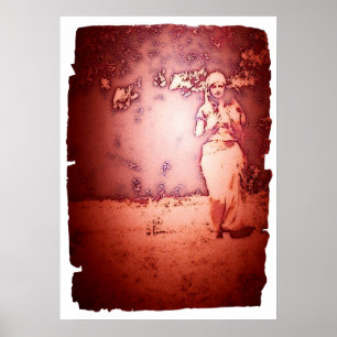 Poster Mulher do cigano do vintage
