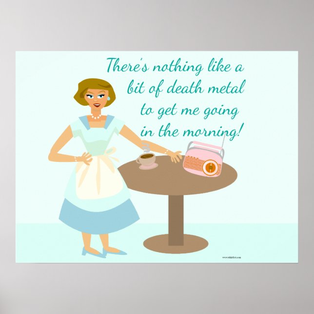 Poster Mulher do Death Metal (Frente)