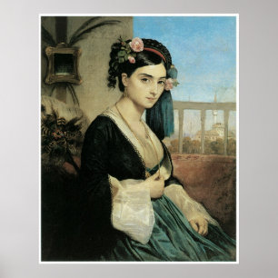Poster Mulher do Oriente, Charles 1840 Gleyre