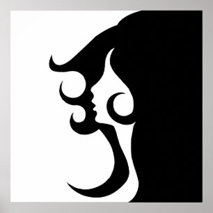 Póster Mulher do Retro Mod