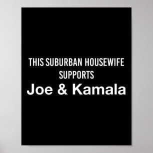Poster Mulher doméstica Joe Biden Kamala Harris