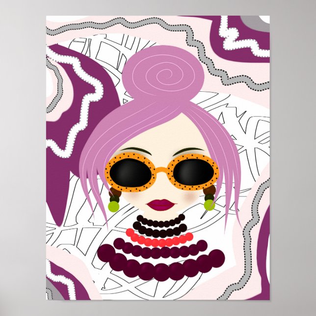 Poster Mulher elegante (Frente)