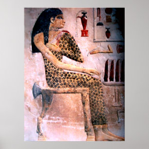 PÓSTER MULHER ELEGANTE, FASHION E BELEZA DO ANTIGO EGITO