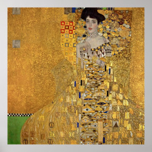 Poster Mulher em Ouro – Retrato Icônico de Klimt