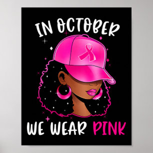 Poster Mulher Em Outubro Vestimos Cancer Rosa Awaren