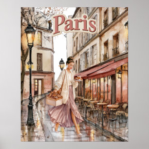 Poster Mulher em Paris