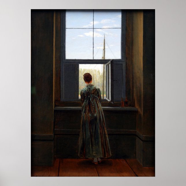 Póster Mulher em uma janela (Frente)