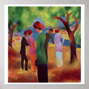 Póster Mulher em uma jaqueta verde, 1913