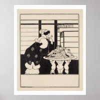 Mulher em uma livraria, design de um coco 'Livro A