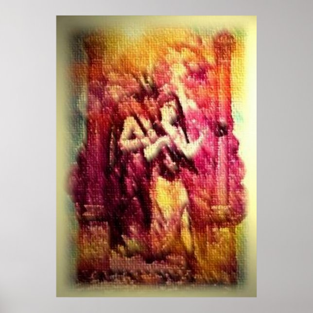 Póster Mulher escarlate com Baphomet (Frente)