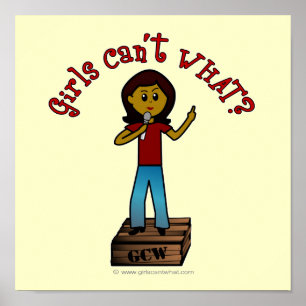 Póster Mulher Escura no Soapbox