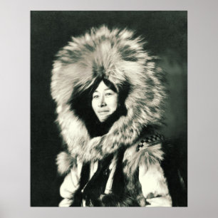 Poster Mulher Eskimo que levanta 1915
