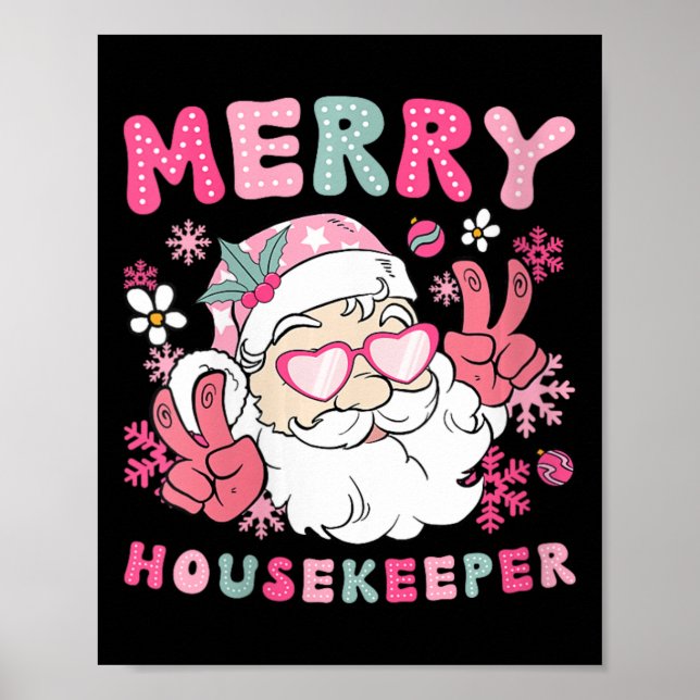 Poster Mulher Feliz Agregado Famílias De Natal Xm (Frente)