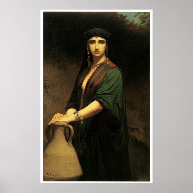 Póster Mulher Fellah, Charles Landelle (Frente)