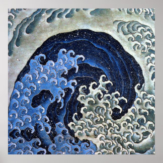 Póster Mulher Feminina, Hokusai