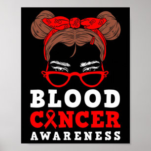 Poster Mulher Fita Vermelha Cabelo Desgrenhado Conscienti