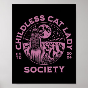 Poster Mulher Gato Infantil Eleição 2024 Feminista