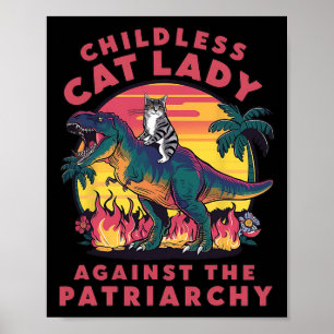 Poster Mulher Gato Sem Filhos Contra O Gato Patriarcado R
