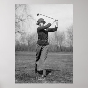 Poster Mulher Golfe: 1920