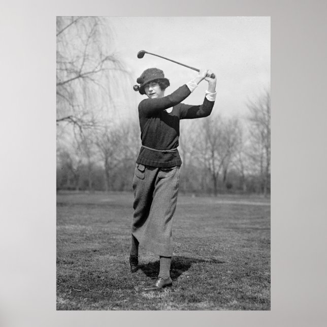 Poster Mulher Golfe: 1920 (Frente)