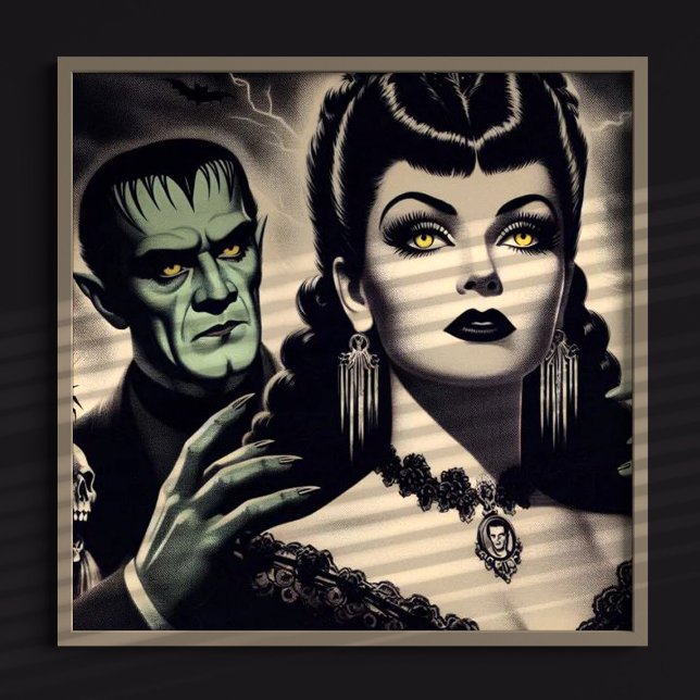 Poster Mulher Gótico Vintage (Criador carregado)