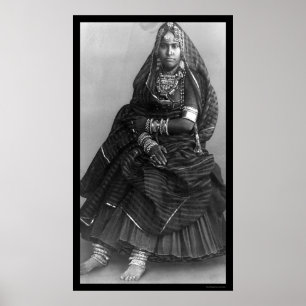 Póster Mulher indiana Bejeweled 1901