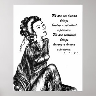 Póster Mulher japonesa geisha desenhando caneta e tinta