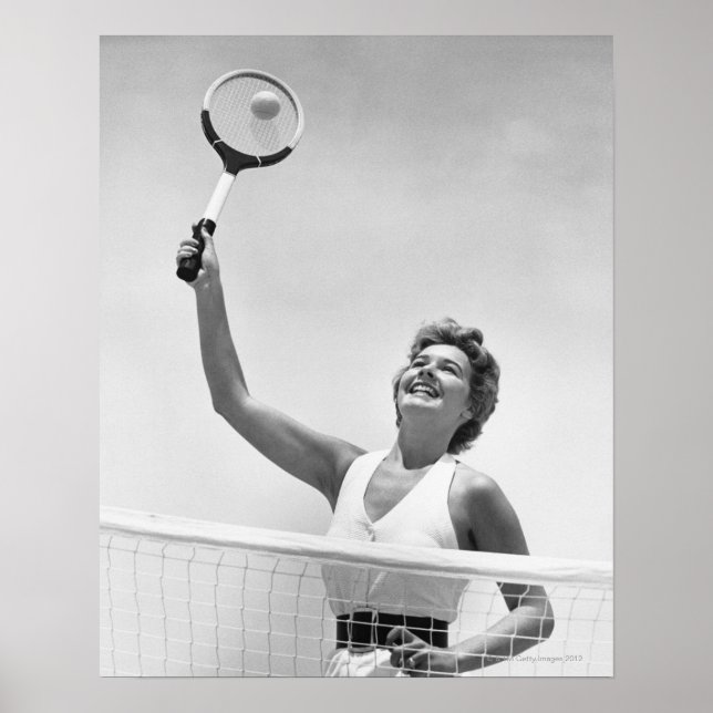 Póster Mulher jogando Tênis 2 (Frente)