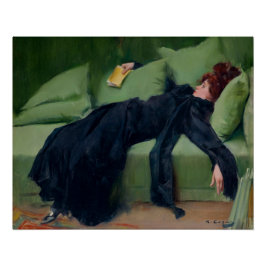 Póster Mulher jovem decadente. Depois da dança